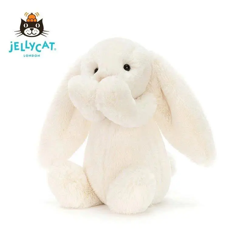 40CM Jellycat Bashful Bunny Plush with Proof of Authenticity – Viral Soft Long Ear Bunny, Choose Your Color, Perfect Gift for Girls, Baby Shower, Birthday, Easter & Nursery Decor