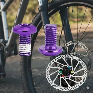 Upgrade Your Bike: M5x10mm T25 Disc Brake Bolts Set – High-Strength Alloy Steel, Anti-Loosing & Corrosion-Resistant, Universal Fit for Road and Mountain Bike Brake Systems. Standardized Replacement Parts.