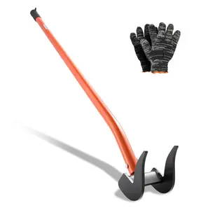 Pallet Buster Tool With 50-Inch Carbon Steel Handle, Wrecking Pry Bar, 2000 Lbs Weight Capacity, Heavy Duty Deck Board Removal Tool, Breaker Bar For Flooring, Framing, Roofing, Trim And Drywall