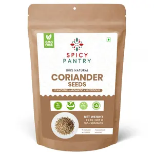 Spicy Pantry Coriander Seeds – Whole Dhania Seeds for Curries, Roasting, Pickles & Spice Blends