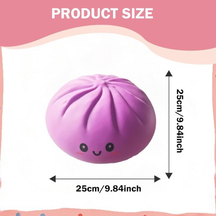 Giant Glitter Rainbow Dumpling Squishy | Ultra Soft Slow Rebound Fidget Toy, Anxiety Relief Decompression Gift for Kids & Adults