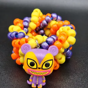 blacklight activated vampire toy kandi cuff