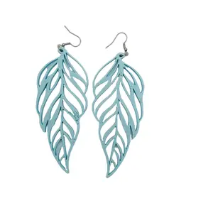 The "Ella" Earrings - 3D printed - Abstract Bold Leaf Earrings - Pink Jewel Box