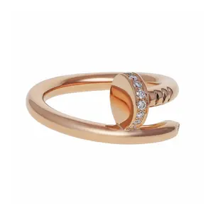 Pre-owned Cartier Juste Un Clou Ring Size 50