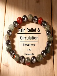 minimalist winter jewellery Black bloodstone bracelets for brother ball Christmas high quality natural stone spiritual bracelets, Beaded Bracelet