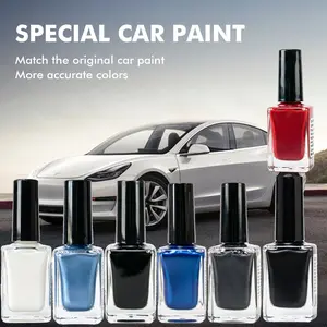 Tesla car-specific touch-up paint pen, Model 3/Y/S car paint scratch repair pen, car touch-up paint for parking scratches and stone chips that can be self-repaired