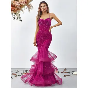 Royal Mermaid Sequined Formal Dress