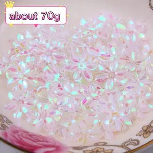 1200 Pcs Mini Six-Petal Translucent Sequins, DIY Handmade Craft Material for Costumes, Scrapbooking and Stage Decoration