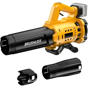 Cordless Leaf Blower for De-Walt 20V Max Battery, 480 CFM Electric Blower with Brushless Motor, Lockable to Maintain Speeds up to 130MPH, Handheld Blower for Snow Blowing, Lawn Care, Yard(No Battery)