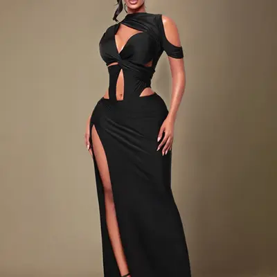 ari fletcher black dress Lace Outfit Color:dark purple colourway-sarahcorset Express | Dresses |