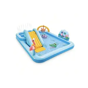 96" X 78" X 28" Inflatable Jungle Adventure Play Center Spray Pool