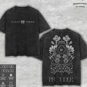 [COLLECTION] Retro Limited Sleep Token Even In Arcadia Heavy Metal Shirt, Unisex Oversize Rock Band Heavyweight Cotton Tee, Gift For Metal Fans, Gothic Occult Grunge Aesthetic Outfit SWO