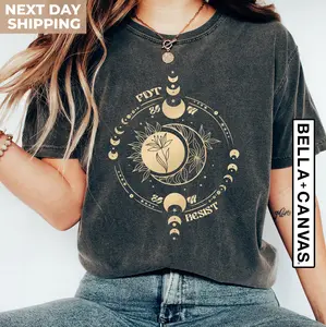 Comfort Colors® Subtle Anti Fascist Fdt Celestial Moon Political Tee 8647 Anti Tr^mp Fascism Shirt Pro Choice Feminist Democrat Activist Tee Gift For Her