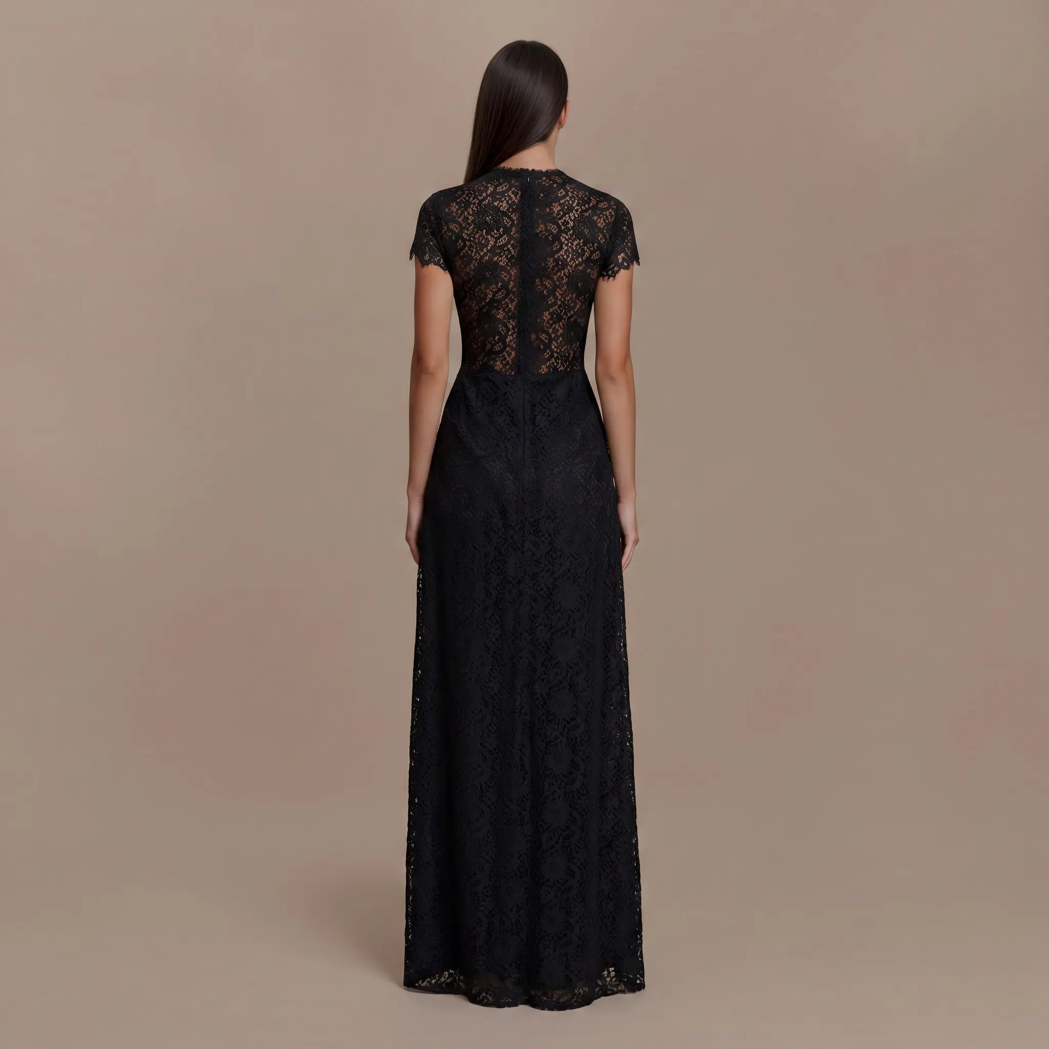 lace velvet dress Cherry Velvet Midi Dress– Teuta Matoshi main image 0