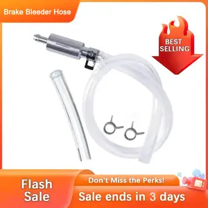 Brake Bleeder Hose One Way Check Valve Tube Brake Bleeder Hose Set 6MM Long Lasting Bleeding Tools Kit Universal for Motorcycle Car hydraulic brake system Drain Clamp Tools for Mechanics