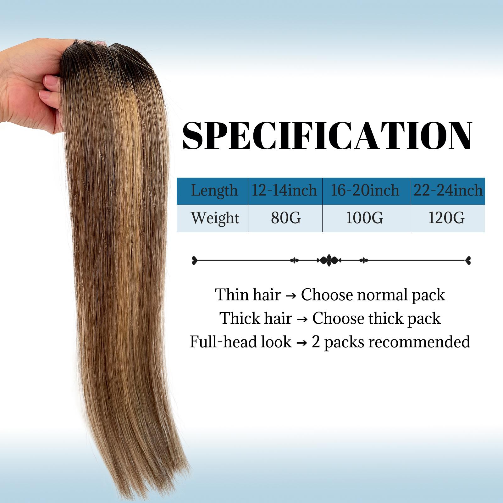 Black to Ash Blonde Balayage Highlight Sew In Extensions 24 Inch Real Human Hair Weft Extensions 120G Double Weft Remy Human Hair Bundles For Women Hand Tied Full Head Straight Hair Weaves