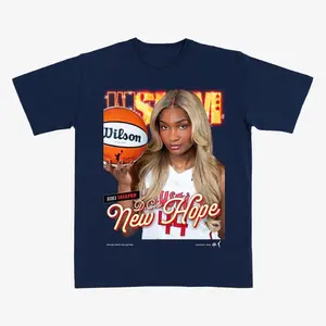 [SLAM] D.C. Women Basketball Rising Star Graphic Tee, Blonde Rookie Player Streetwear Shirt, Vintage Hoops Fan Apparel, Game Day Outfit