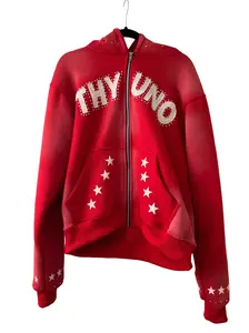 Red "Separation = Elevation" Zip-up