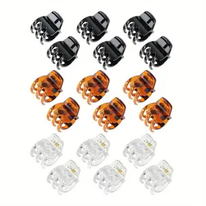 Set of 18 Hair Claw Clips Set for Women & Girls - 1.38" No-Slip Jaw Clips Tortoiseshell Strong Grip Double Row Teeth for Secure Hold | Ideal for Thick, Thin & Medium Hair Solid Color vampire costume