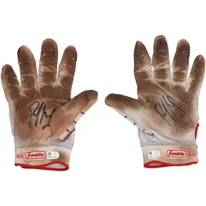 Paul Goldschmidt St. Louis Cardinals Autographed Game-Used White Franklin Batting Gloves from the 2023 MLB Season - WN55913835-36 - Fanatics Authentic Certified