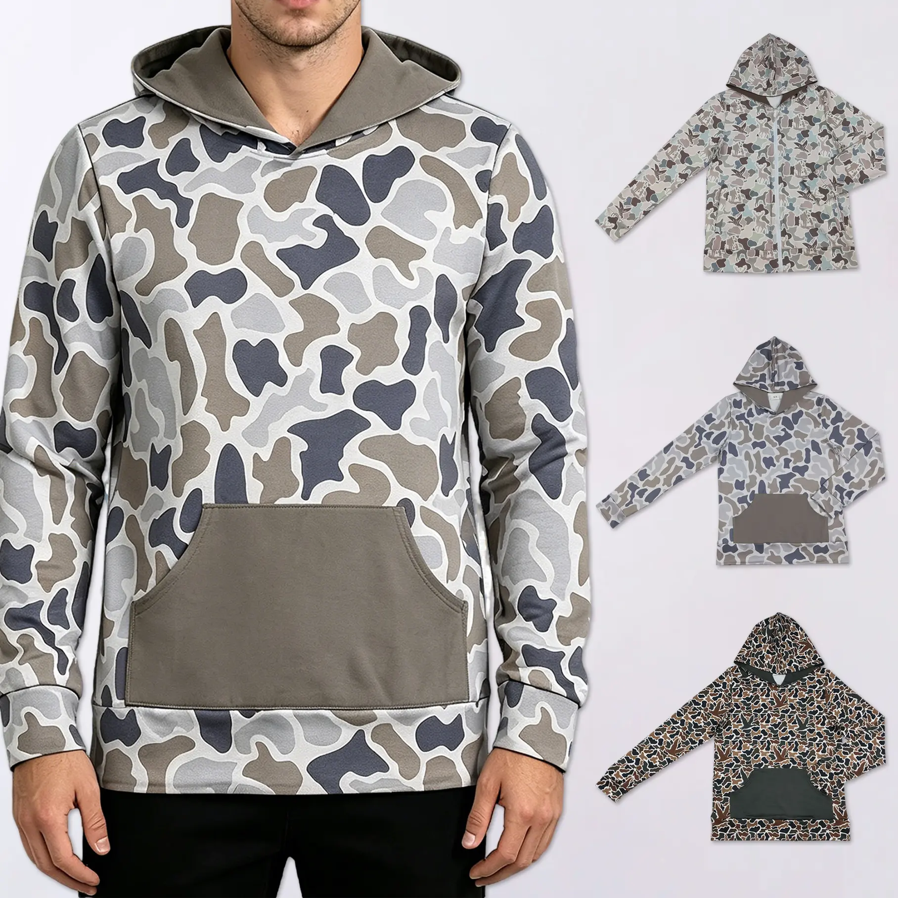 Men's Camouflage Sports Hoodies