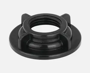 Winged Plastic Lock Nuts for Basin Faucets Replacement Parts Kitchen Faucet Loc Black Circular Design ABS Material ½″ IPS Thread Size Tool-Free Tightening