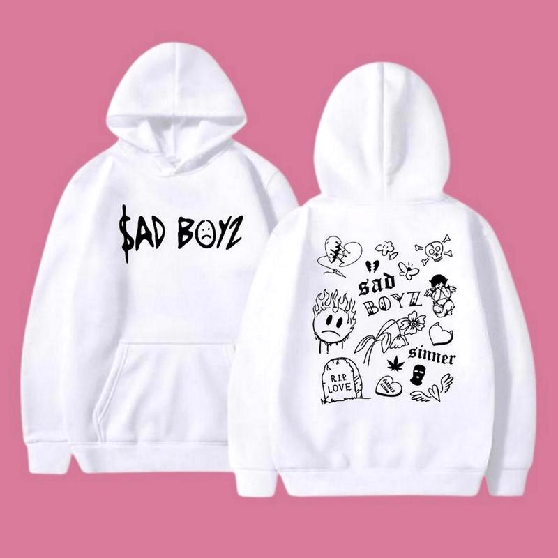 Junior H Hoodie Sweatshirt T-Shirt – No Love Sad Boyz Tour Merch Sad Boyz 4 Life Sweatshirt Hip Hop Concert Tee Jun Unis Hoodied Trendy Cotton Sweaters