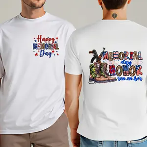 Happy Memorial Day Shirt, 4th Of July Shirt, Independence Day Shirt, American Flag Shirt, USA flag Shirt -2 Sided Printing