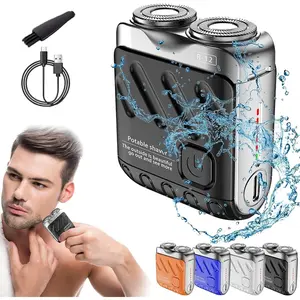 USB Rechargeable Electric Shaver, Portable Mini Beard Trimmer for Men, One-Button Operation, Long Lasting Battery, Perfect for Travel, Home & Gym