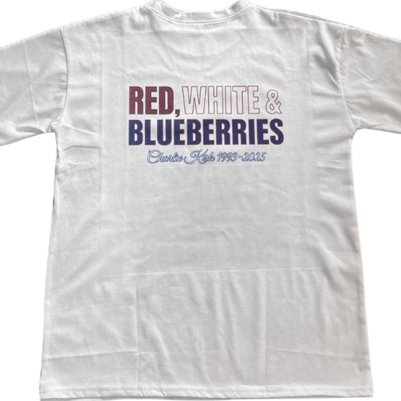 Red White and Blueberries Shirt, American Patriot Tee, Republican USA Freedom Graphic T-Shirt, Justice Tribute Top, Unisex Gift for Men and Women, Made In The USA 07