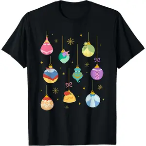 Princess Holiday Festive Christmas Ornaments T-Shirt