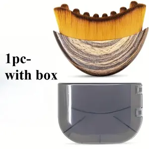 Ergonomic Dry Brush Personal Massager for Face and Body, Lymphatic Drainage, Chin and Jawline Sculpting, Reduces Swelling, Promotes Circulation