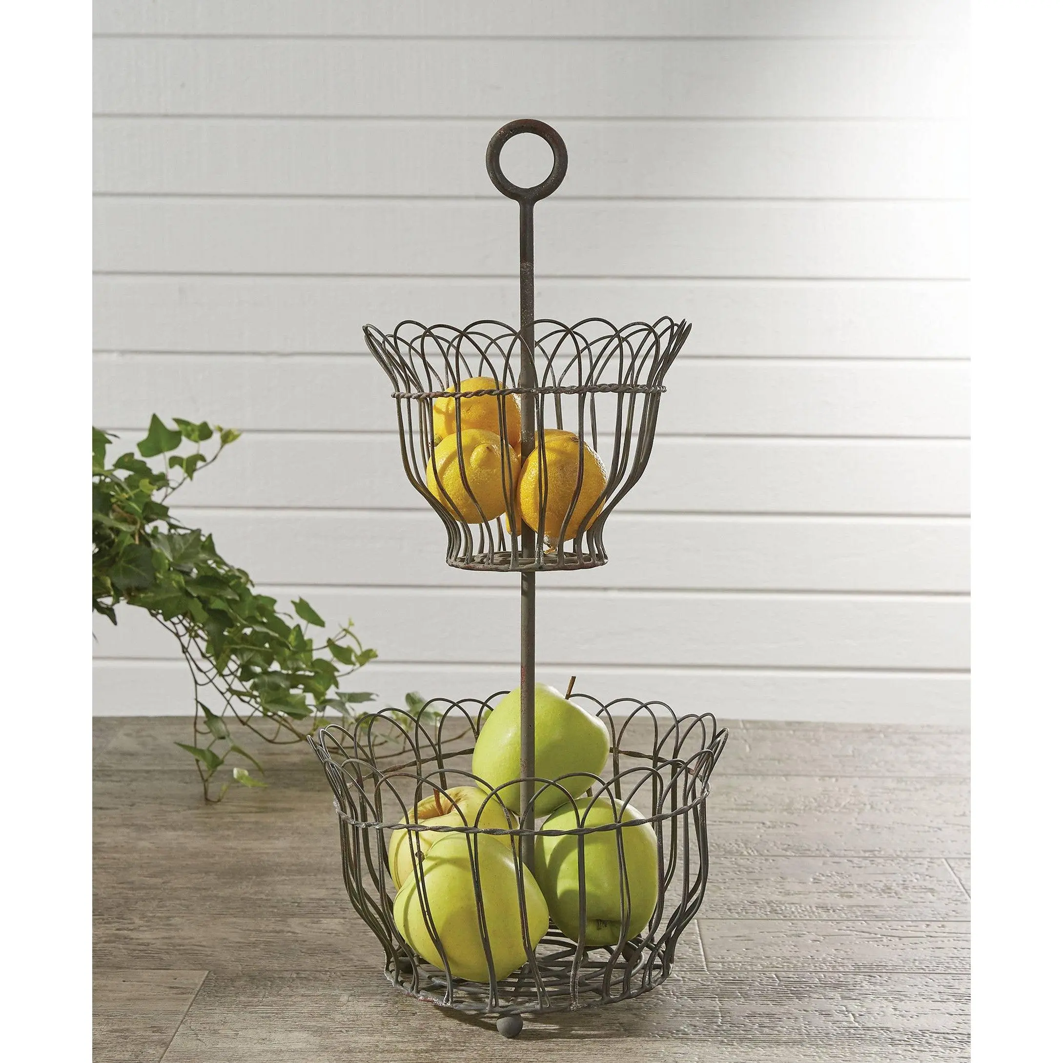 Two Tier Scallop Bowl Stand