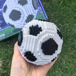 Creative Mini Sports Soccer Building Blocks Kit Football Model Ball Games Set Micro Assembly Bricks Toys Gift For Friends Boys Adult Stem Building Blocks