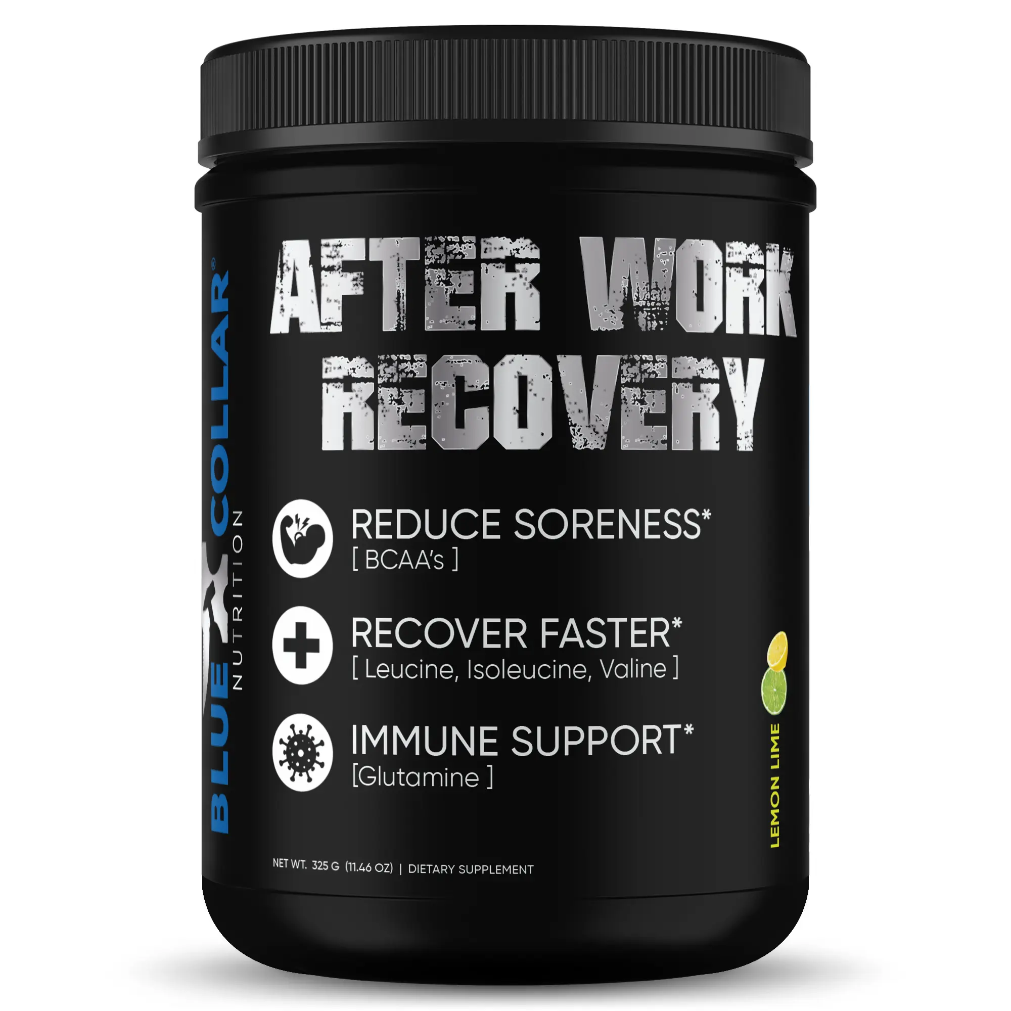 Blue Collar Nutrition After Work Recovery – BCAAs & Glutamine Powder, 50 Servings – Revitalize, Recover, and Conquer - Branch Chain Amino Acids with Glutamine