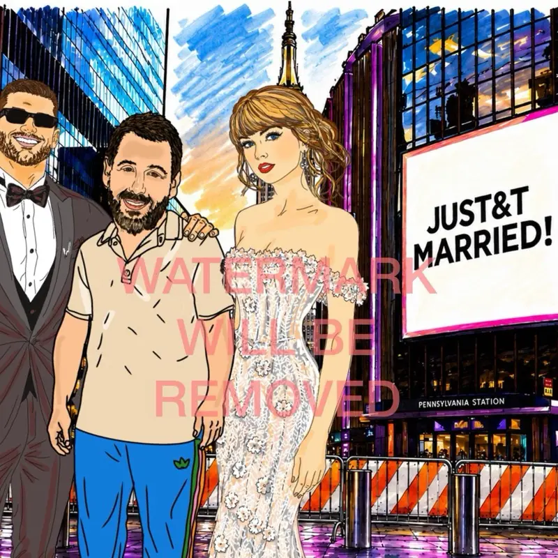 Just Married - Limited Edition 11×14 Unframed Pack Collectible Art Print, Artistic Wall Art for Room Decor, Ideal Gift (Home Supplies)