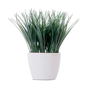 Nearly Natural 9" Artificial Grass Plant with Dec Planter