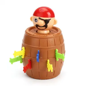 Pirate Assassin Toy,Pirate Barrel Pop Up Game, Family Board Game for Kids Ages 4+, Interactive Party Game 2-4 Players