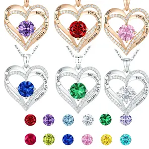 Trendy Zodiac Birthstone Pendant Necklace - Fashionable and Jewelry for Christmas, Holidays, or Parties, for Teenager