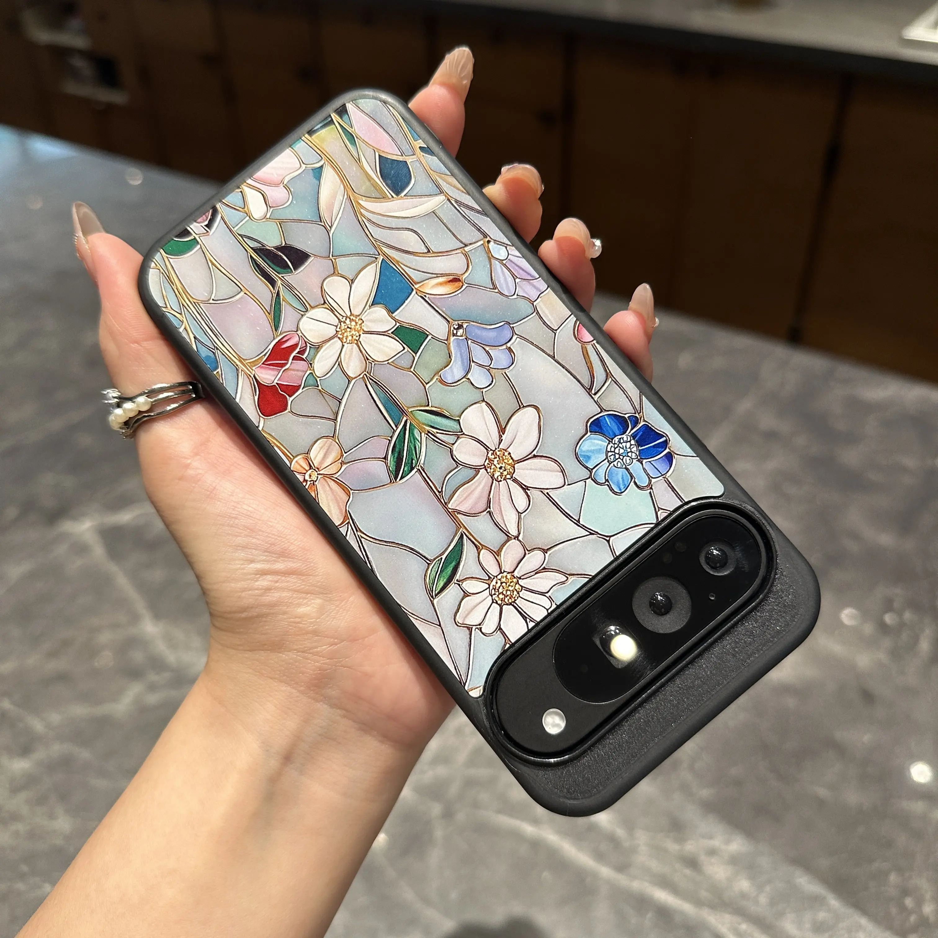 Vintage Floral Flowers Phone Case for Google pixel 9 pro/9/8/7/6/6 XL, Anti-Fall Slim Protective Phone Case GGhnFGH01