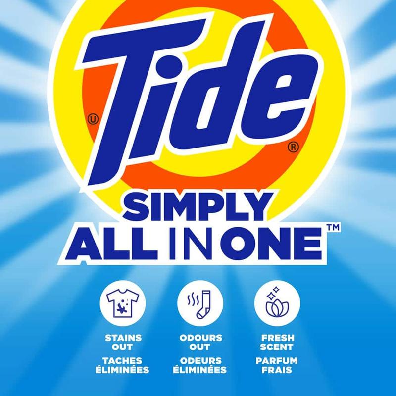 Tide Simply Liquid Detergent – All-in-One Formula, Refreshing Breeze Scent, 117 fl. oz., Deep Clean & Freshness