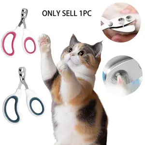 Pet Nail Clipper, Professional Stainless Steel Nail Clipper for Cats, Kittens, Hamster, Rabbits, Birds, & Small Breed Animals Claw Trimmer