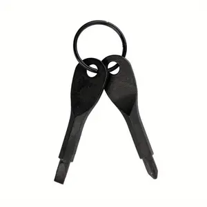 Portable Cross Screwdriver Keychain Set, 2-Piece Mini Pocket Repair Tool Kit for Camping Accessories, Multifunctional Small Tools, Hand Tools