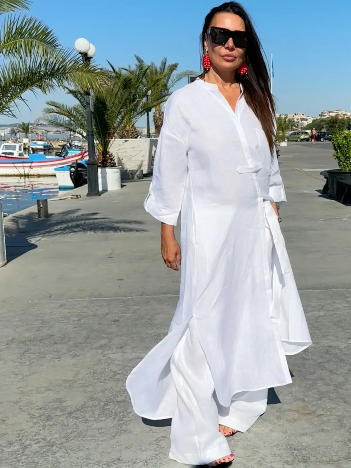 Long Linen Tunic GISELE - Embrace Effortless Sophistication