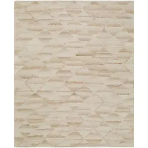 Dundee 100% Wool Hand Tufted Rug, Diamond Pattern