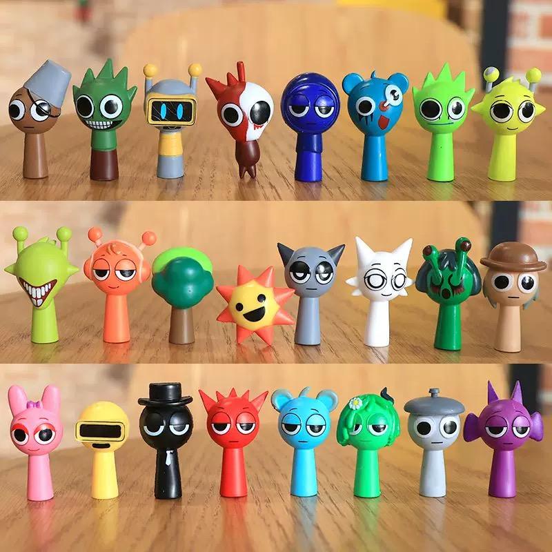 24pcs Sprunki Action Figures Set, Music Game Collectible Dolls, Unique Christmas & Birthday Gifts for Adults & Youngster