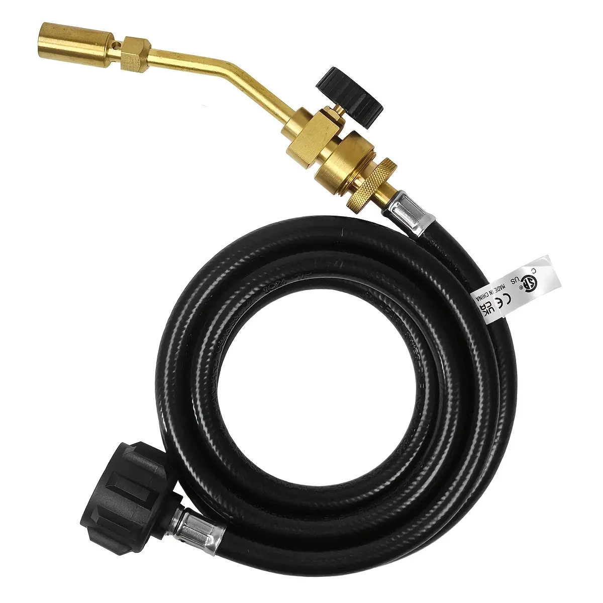 [Tools & Hardware] 1 Set Propane Torch Kit with 6 ft Hose & Regulating Valves,Dual-Mode Welding Tool for Brazing,Soldering,Cooking,BBQ,Easy Install,Durable Metal & Plastic Construction,Welding Equipment,Summervibes