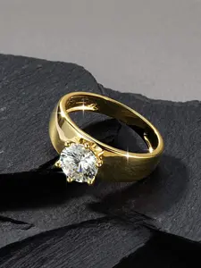 Wide six-prong Zircon Solitaire Ring for Women, Thick Band, 5A CZ Engagement Wedding Promise Ring, 2026 Timeless Engagement Ring Dupe, Perfect Daily Wear & Gift for Her, Cubic Zirconia Rings
