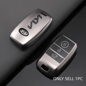 Tpu Car Remote Key Case Cover Shell Fob Car Key Protector Car Key Accessory for Kia Sportage Cerato Optima K2 K3 K4 K5 Rio Picanto Soul Sorento Sedona, 3 Buttons