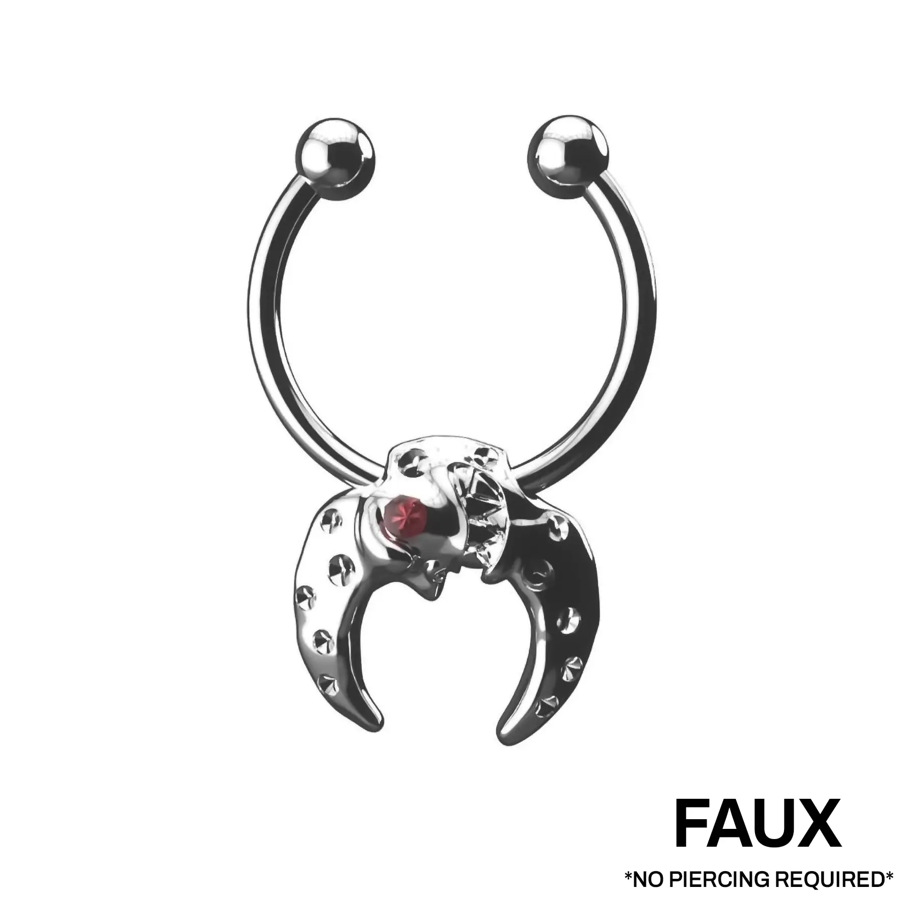 FAUX LUNA SEPTUM - No Piercing Required